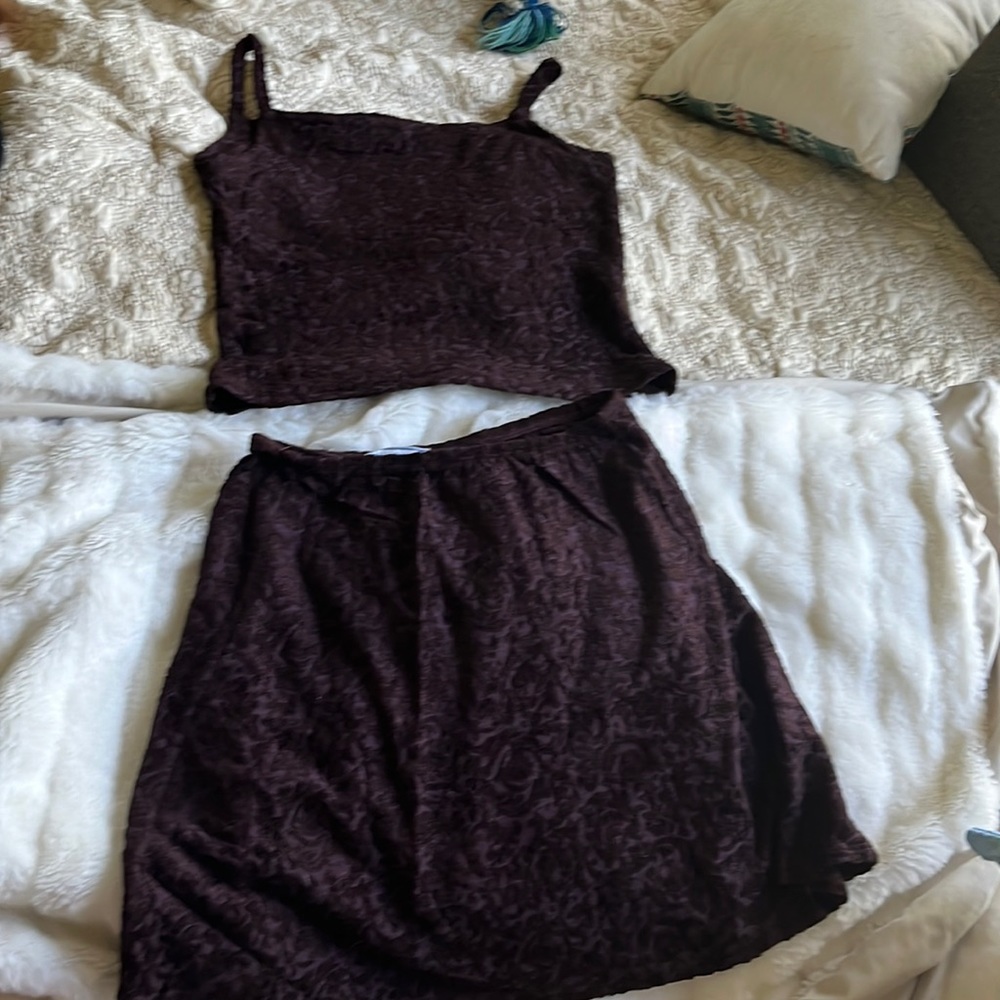 Ballin stretch Dark Purple tank set